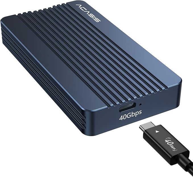 ACASIS 40Gbps M.2 NVMe SSD Enclosure with Aluminum for Thunderbolt 4/3/USB4