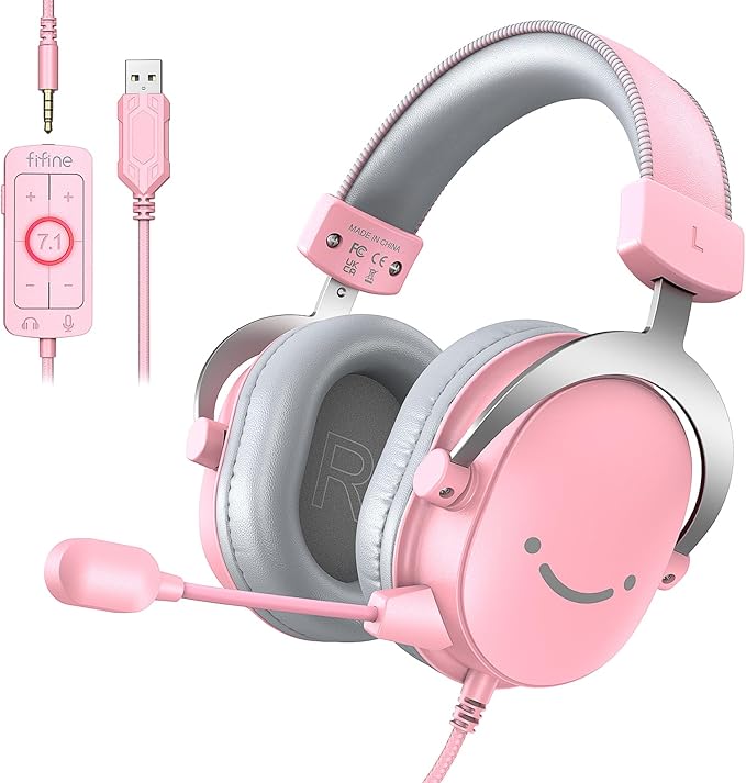 FIFINE H9 Wired Gaming Headset with Microphone, 3.5mm and USB Connectivity