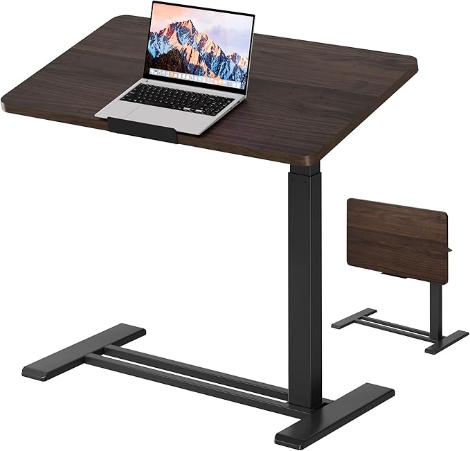 SANODESK Pneumatic 90° Tilt Top 32x18'' Medical Adjustable Overbed Table