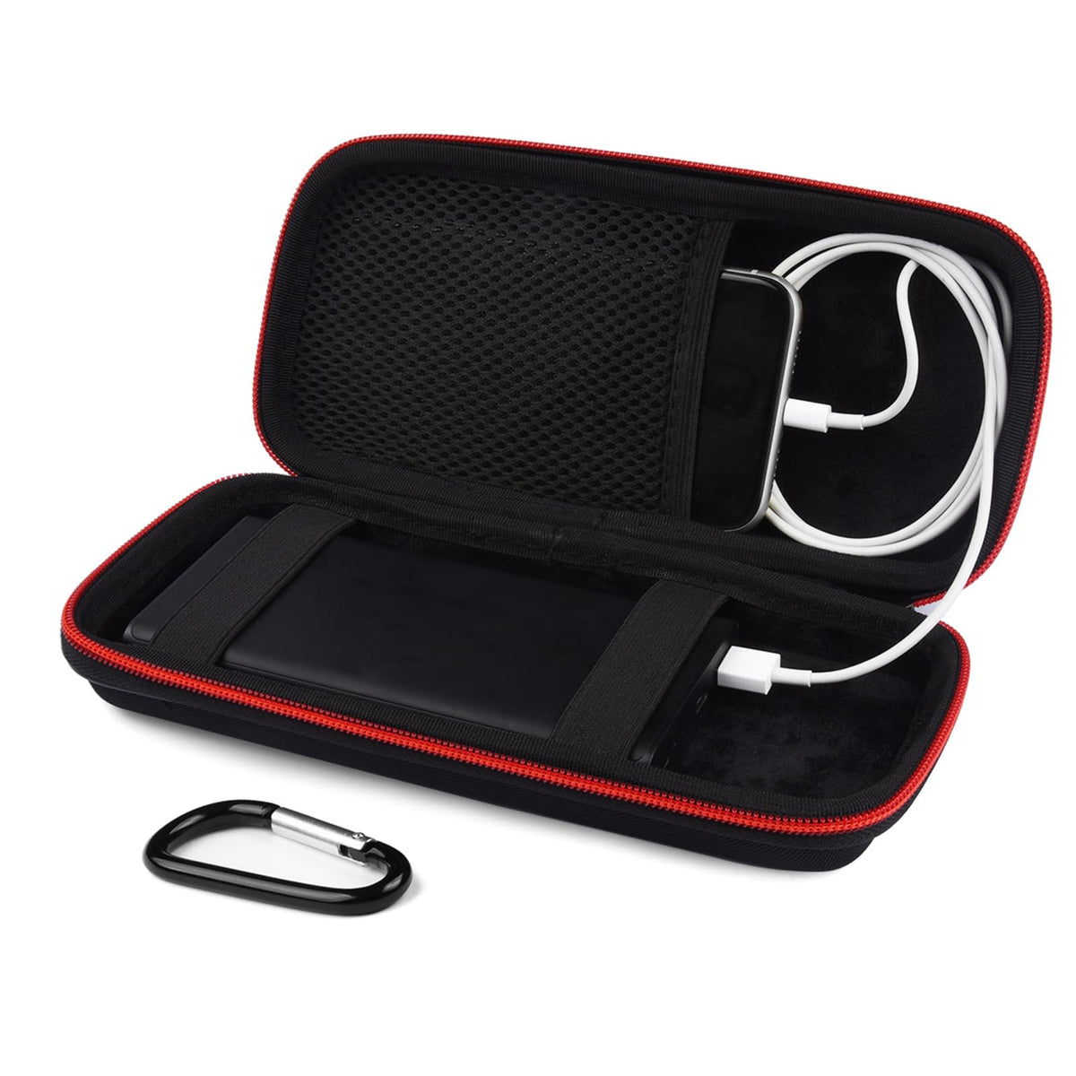 Hard Travel Case Fit for RAVPower 26800/20100/20000mAh, Anker Power Core 26800mAh/PowerCore +26800mAh, Dulla M50000 Power Bank 12000mAh, ROMOSS 30000mAh, Lab599 Tx500 Radio by SKYNEW (Large Black)