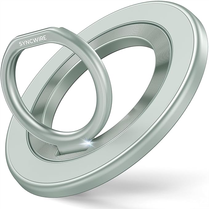 SYNCWIRE for MagSafe Phone Grip, Magnetic Phone Ring Holder Stand Kickstand