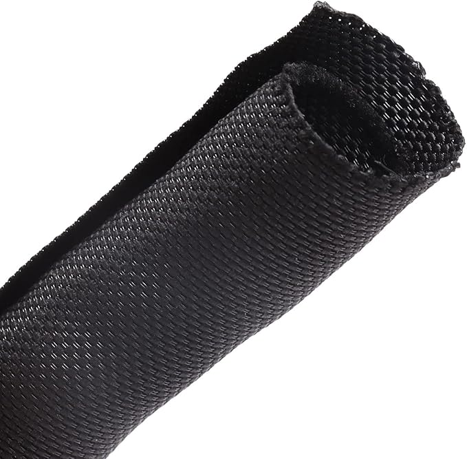Sonoreboom Automotive Mesh Woven Wire Sheathing Split Wire Loom 5/16"-22ft