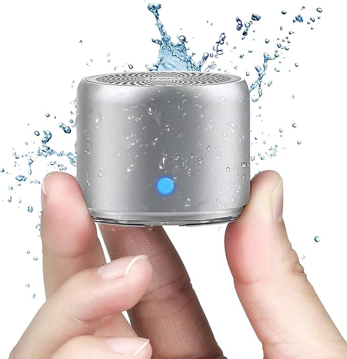EWA Travel Case Packed, A106 Pro Portable Bluetooth Speaker with Custom Bass Radiator, Brief Design, IP67 Waterproof, Perfect Mini Speaker for Shower, Room, Bike