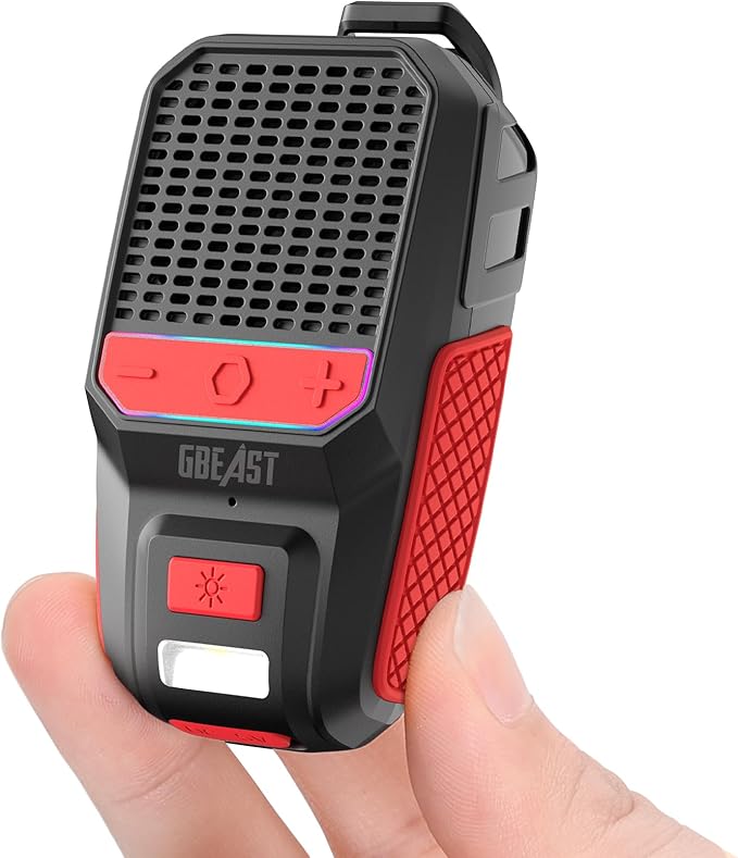 GBEAST Wearable Bluetooth Speaker, Waterproof Mini Clip On Speaker-Green