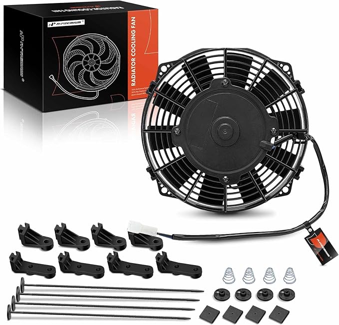 A-Premium 10'' 10 inch Slim Universal Electric Cooling Fan Assembly