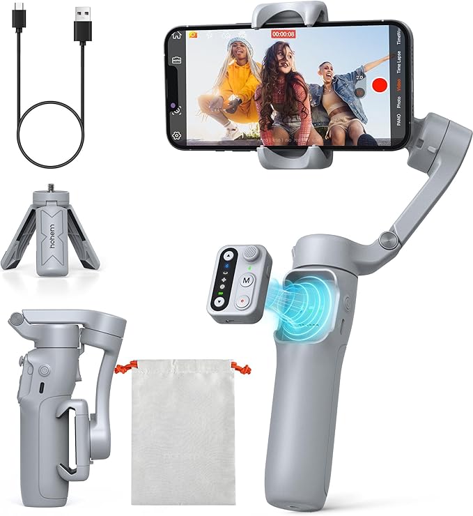 hohem iSteady X3 SE Plus Phone Gimbal with Remote & Extendable Rod