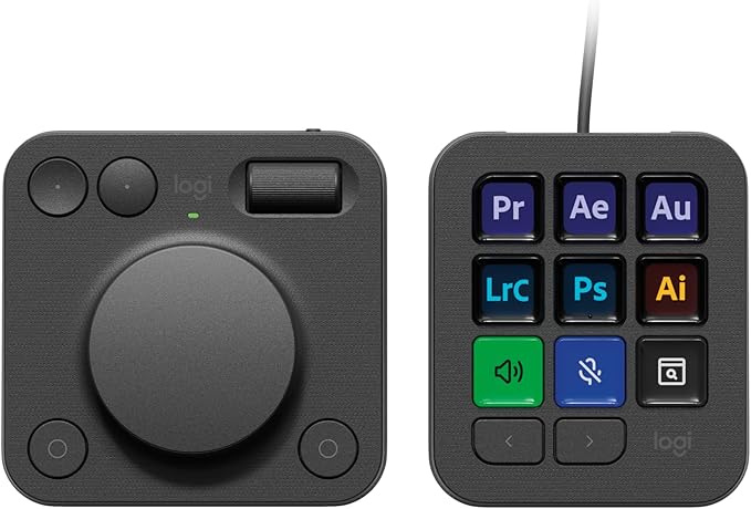 Logitech MX Creative Console 9 Customizable Keys - Pale Grey