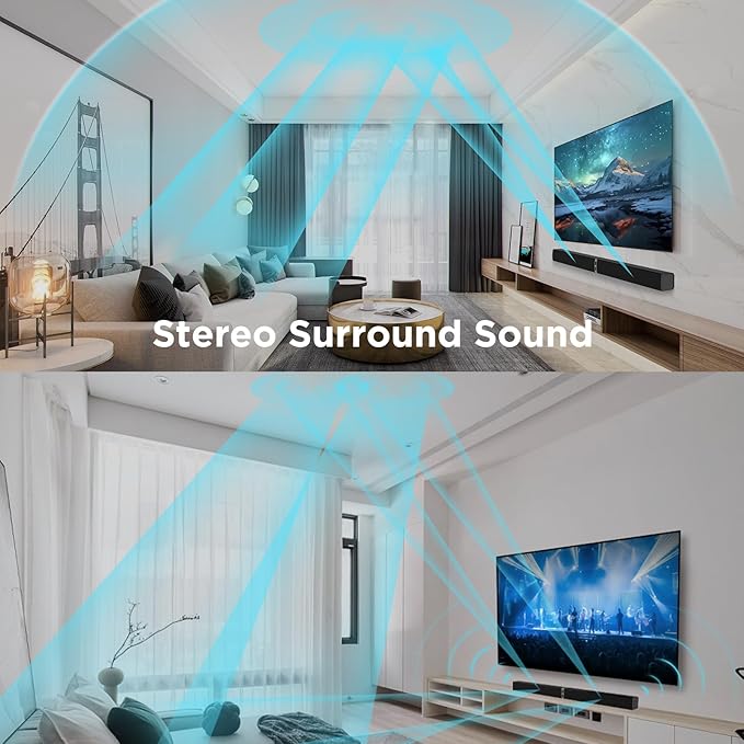 MZEIBO Sound Bar for Smart TV