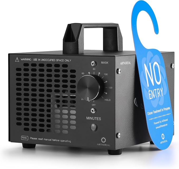 Airthereal MA5K Ozone Generator, 120-Min Timer, 2000 Sq Ft