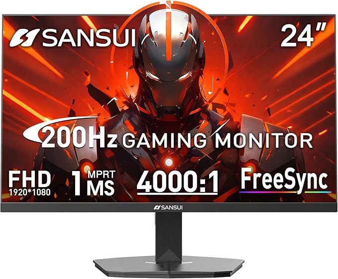 SANSUI Gaming Monitor 27 inch 1440p 200Hz 180Hz Computer Monitor