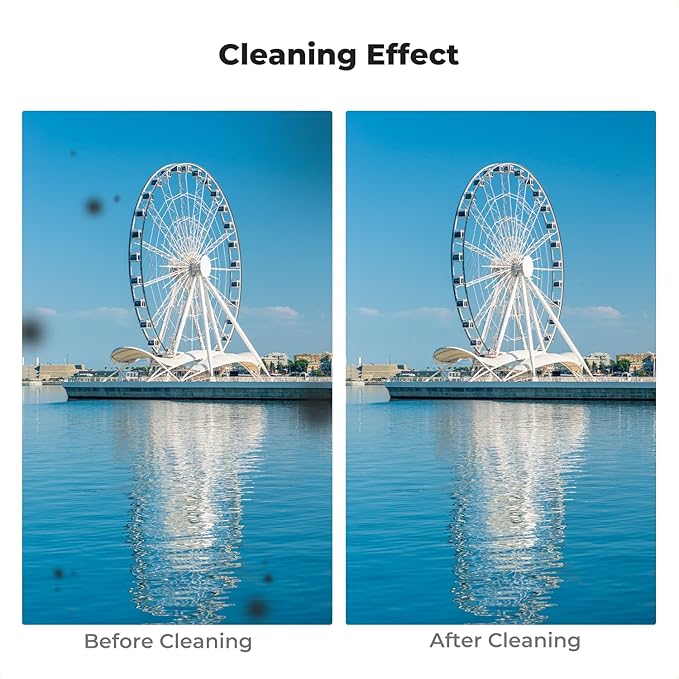 K&F CONCEPT 24mm Full Frame Sensor Cleaning Swab*6 + 20ml Sensor Cleaner, DSLR SLR Digital Camera CMOS and CCD Sensor Cleaning Swab Kits for Nikon Sony Canon Camera Clean