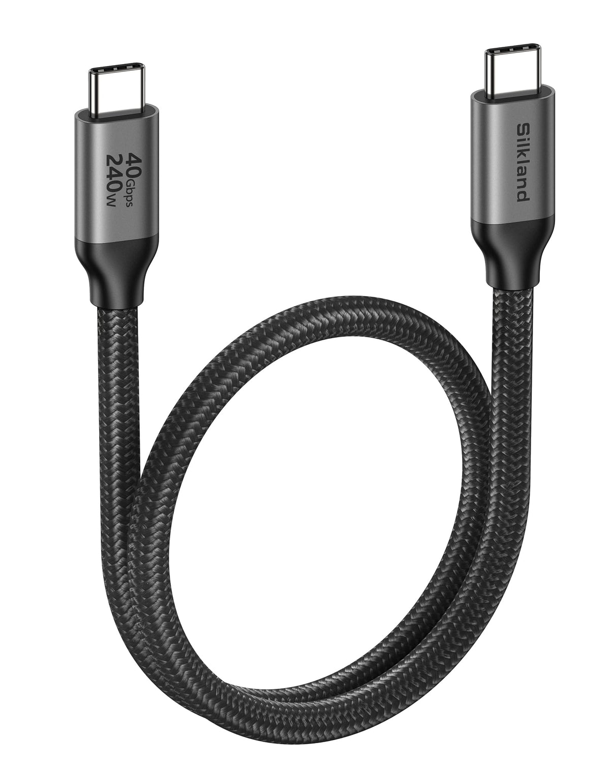 Silkland 40Gbps USB 4 for Thunderbolt 4 Cable 10FT, 8K/Dual 4K, 240W PD3.1
