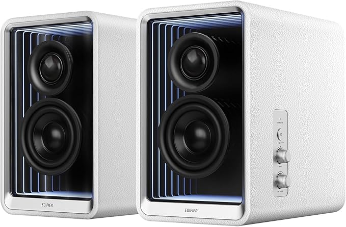 Edifier QR65 RGB Light Desktop Active Monitor, 70W RMS, Hi-Res Audio