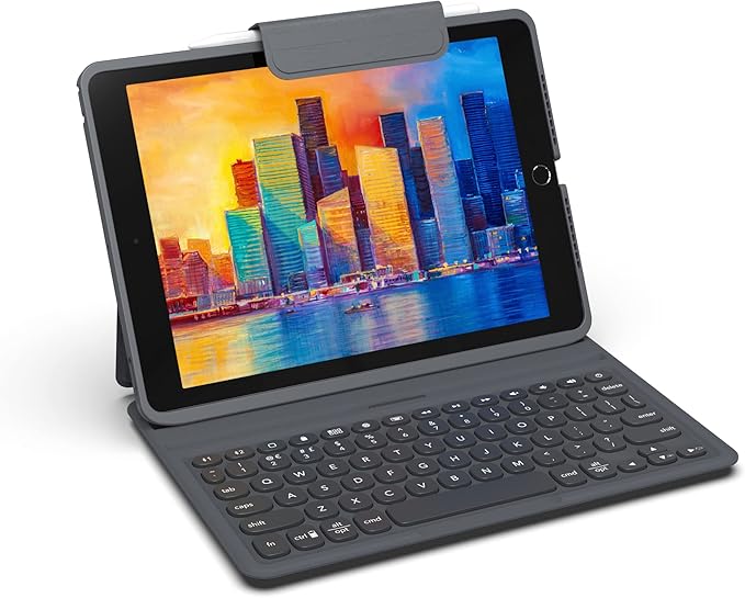 ZAGG Pro Keys Detachable Case and Wireless Keyboard for iPad Air 11" (M3)/ (M2)/ 10.9" (Gen 4, Gen 5) - Bluetooth Pairing, Backlit Laptop-Style Keys, Apple Pencil Holder, Black