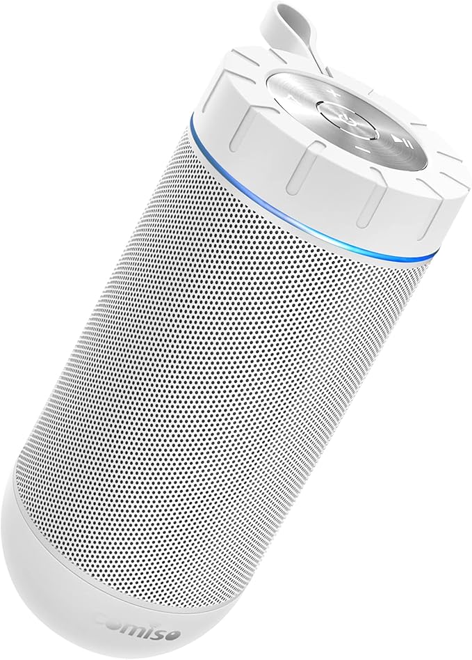 comiso Bluetooth Speaker, IP65 Waterproof, TWS, 360° HD Stereo