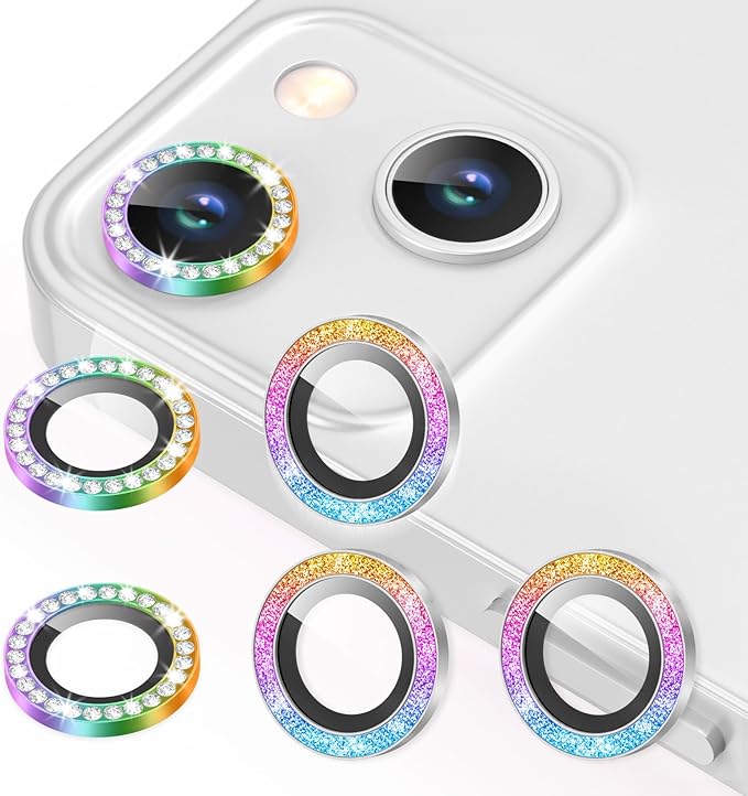 AGVEE 3+3 6 Pack for iPhone 14/14 Plus Camera Lens Protector Cover