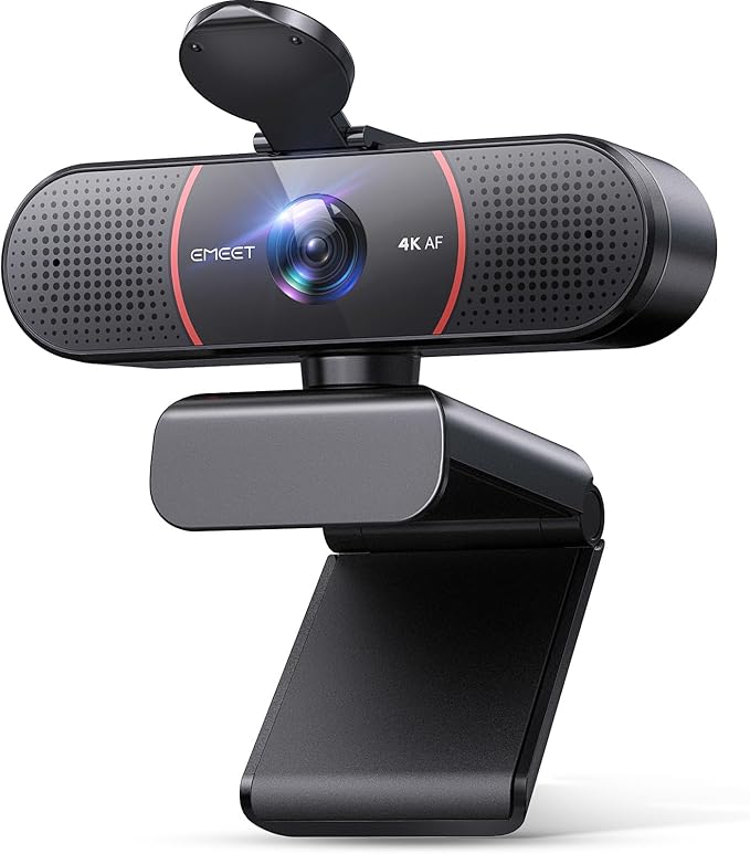 EMEET C960 1080P Webcam with Microphone, 2 Mics, 90° FOV, Computer Camera