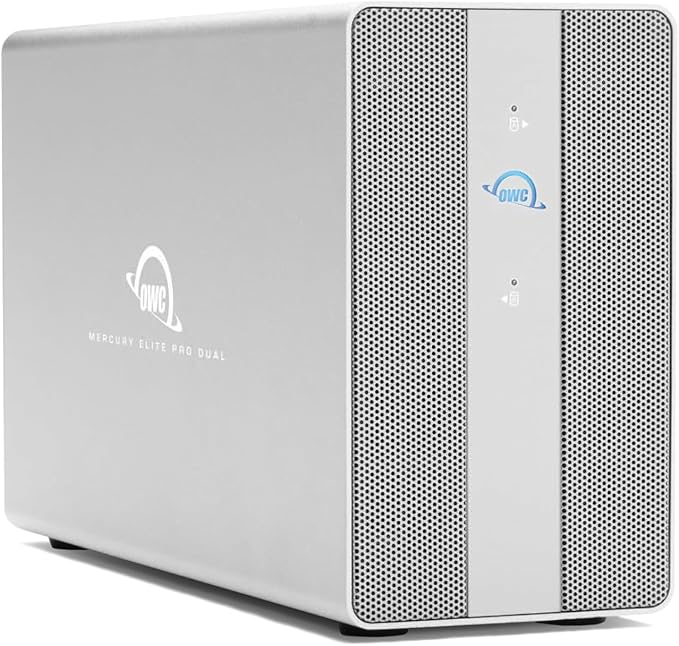 OWC Mercury Elite Pro Dual with 3-Port Hub 8TB RAID USB 10Gb/s Storage