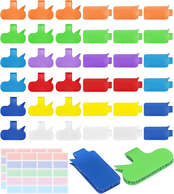 SummerBrite Reusable Write On Cable Labels Wire Tags