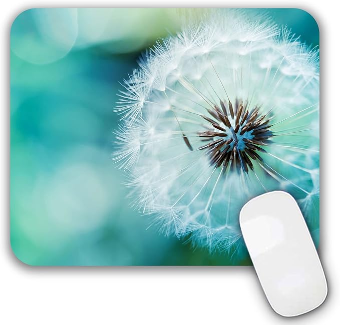 Mouse Pad, Gaming Mouse Pad, Non-Slip Rubber Base Mouse Mat with Designs for Laptop, Computer & Office, 9.5 x 7.9 x 0.12 inches (Purple Butterflies)