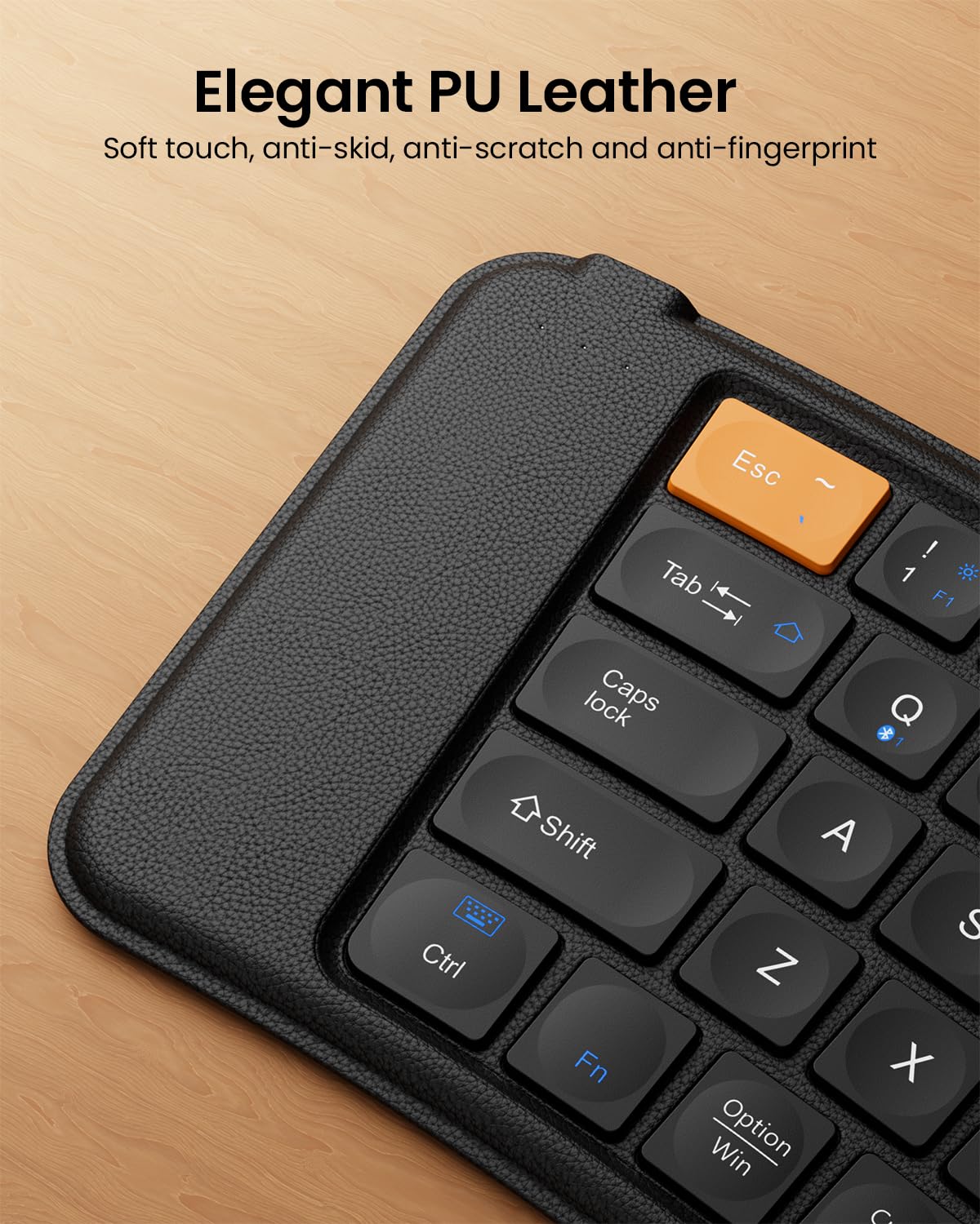 ProtoArc XK03 Ergonomic Foldable Keyboard for iPad, iPhone, Tablet, Laptop