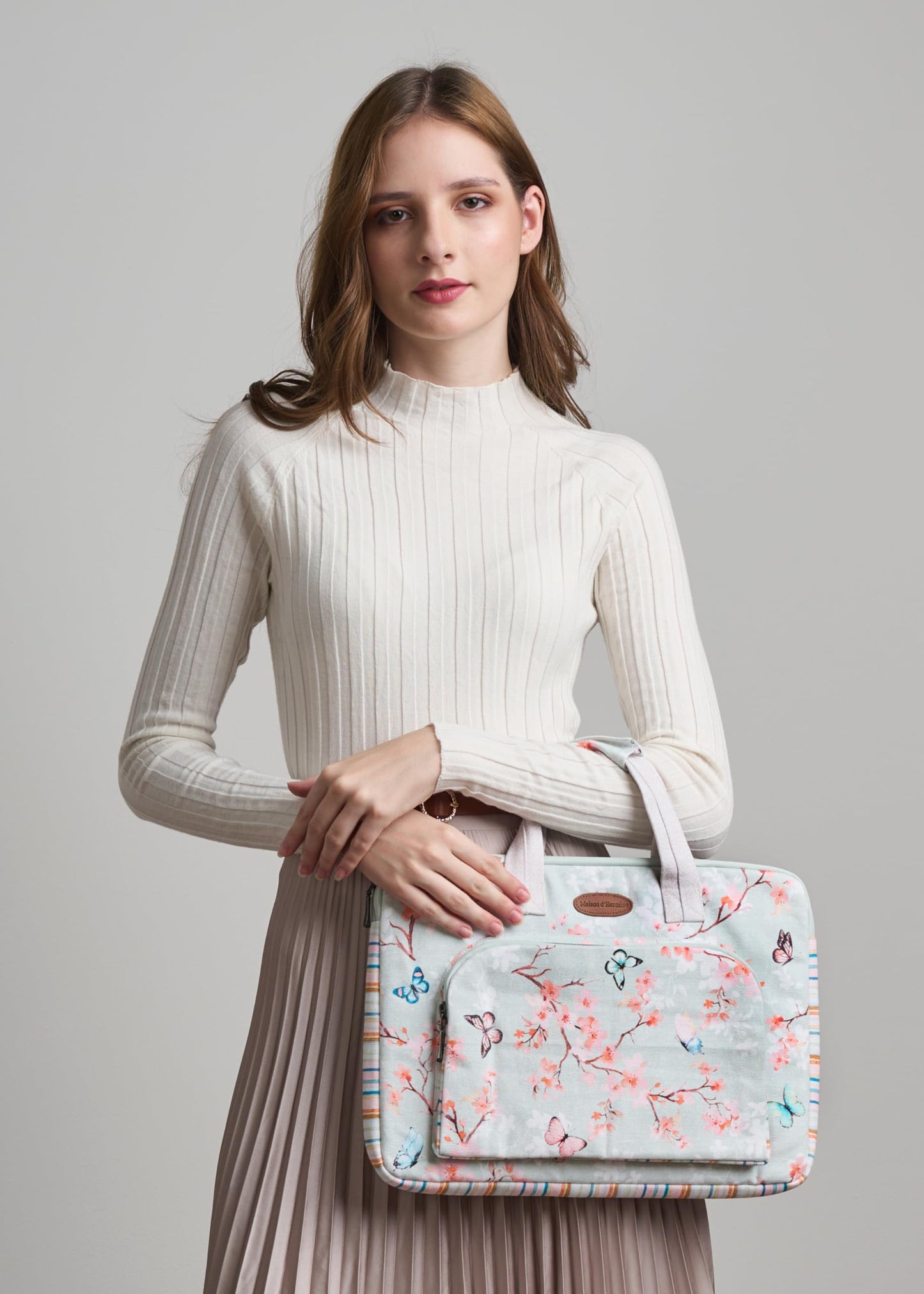 Maison d' Hermine Laptop Bag with Front Pocket Upto 15.5 inch Laptop Tablet