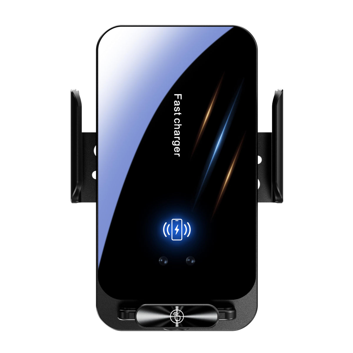 HOLIKLJY Magnetic Phone Holder Wireless Car Charger Phone Mount, Black