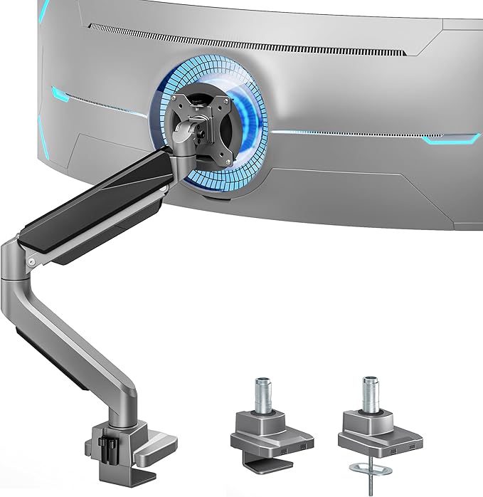 Heavy Duty Single Monitor Mount for 13"-49" Curved Screens