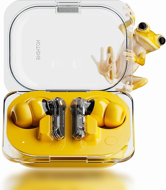Nothing Ear (a) Wireless Earbuds, 45dB Hybrid Noise Cancelling Earbuds, Hi-Res Audio, Advanced Equaliser, Dual Connect, 6 Mics, 42.5H Playtime Ear Buds Wireless Bluetooth
