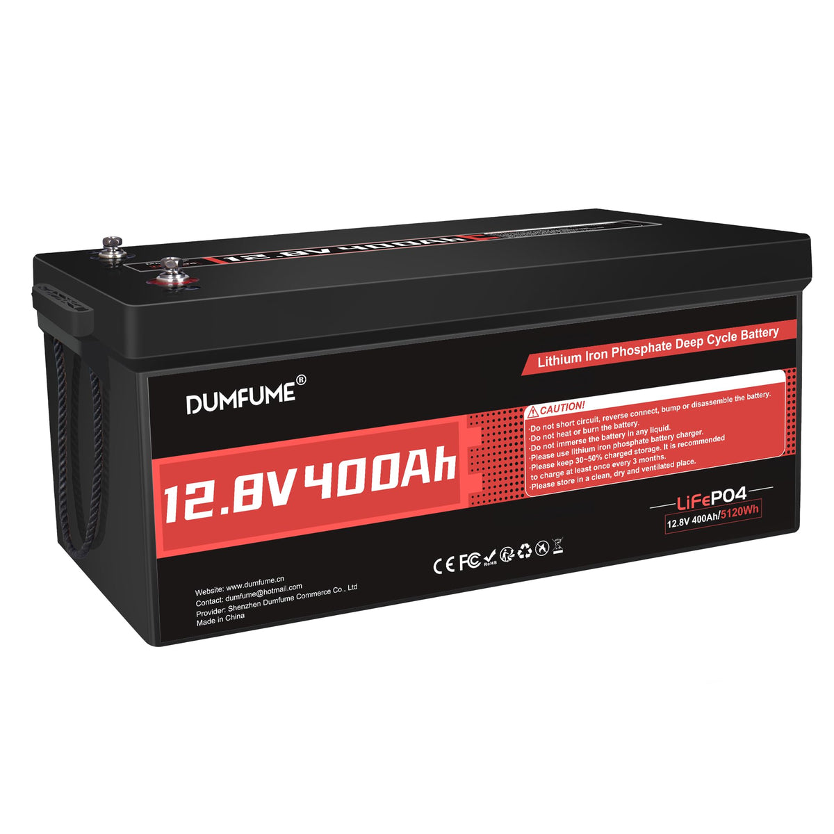 2 pack Dumfume 12V 200Ah LiFePO4 Lithium Battery,2560Wh Energy,1280W Load,200A BMS & 95% Discharge Efficiency,15000+ Cycles for Solar RV Off-Grid Camping Home Backup