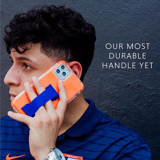 LOVEHANDLE PRO Premium Phone Grip - Silicone Phone Strap - Magnetic Phone Mount and Kickstand for Smartphone and Tablet - Realtree Original Camo Silicone