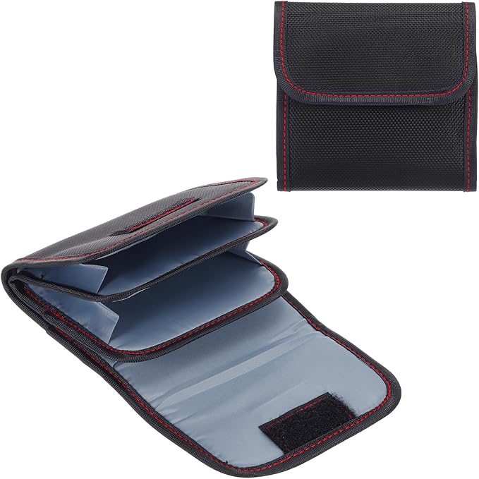 PATIKIL Lens Filter Case, 3-Pocket Camera Filter Case Portable Lens Filter Pouch Photography with Belt Loop Fit Camera Bag Strap Pocket Drone for 25mm-82mm