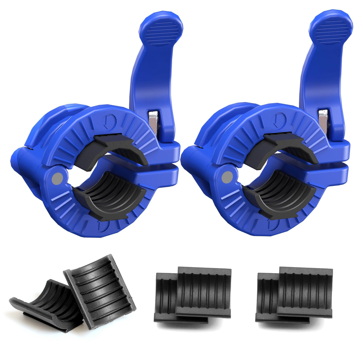 MAXRICH Barbell Clamp 1 inch Multiple Sizes & Adjustable Weight Clips for Barbell Quick Release Barbell Clips|Barbell Collar Bar Locks for Weight Lifting, Gray