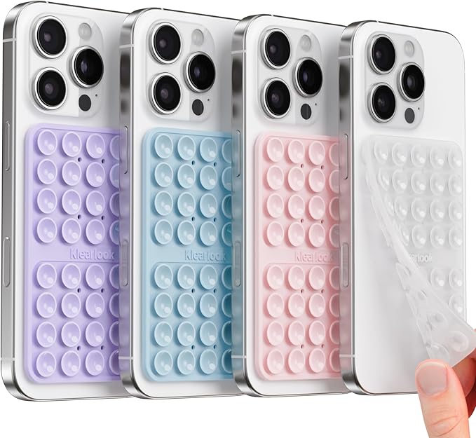 Klearlook Silicone Double Sided Suction Cup Phone Case Mount