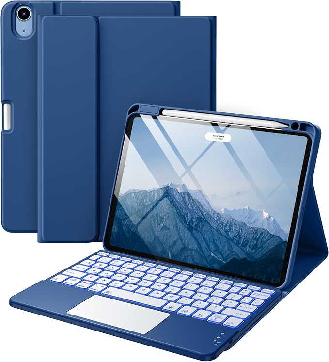 Harvopu for iPad Air 11 Inch & Air 5th/ 4th Generation Case with Keyboard
