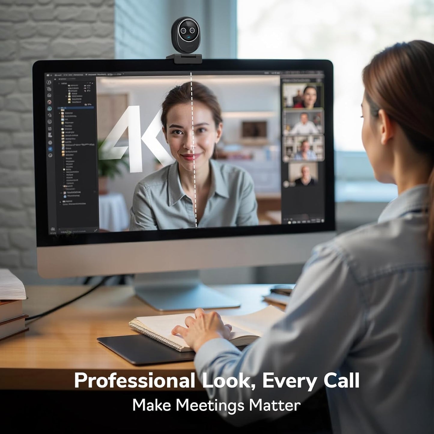 EMEET Piko+ (Piko Plus), World’s 1st Dual-Camera AI-Powered 4K Webcam