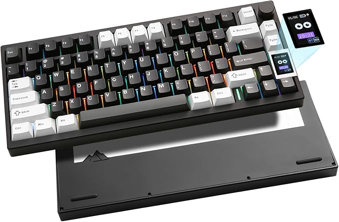 YUNZII AL80 75% Wireless Aluminum Mechanical Keyboard(Beige, Gateron Zero)