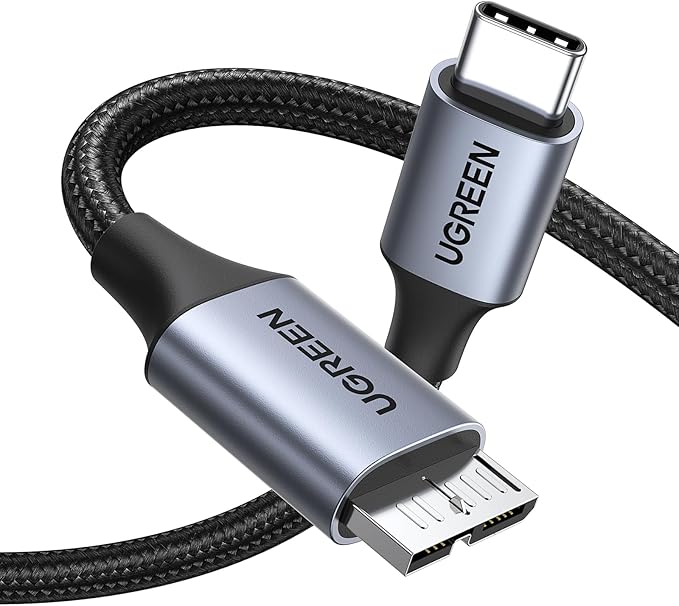 UGREEN 10Gbps USB C to Micro B Cable 10FT for External Hard Drive