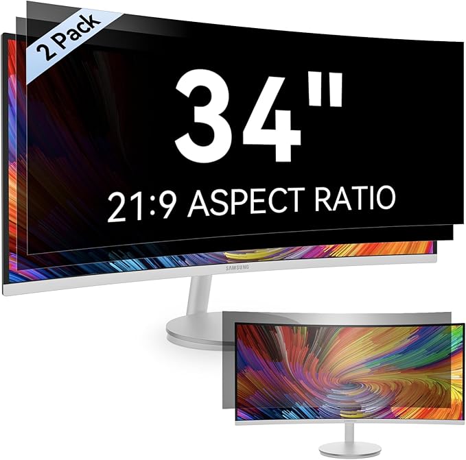 13.3 Inch Laptop Privacy Screen Compatible with Lenovo Hp Dell Acer Asus Thinkpad Envy Xps, 16:10 Aspect Removable Anti Glare Blue Light Filter Protector,13 in Computer Monitor Privacy Shield