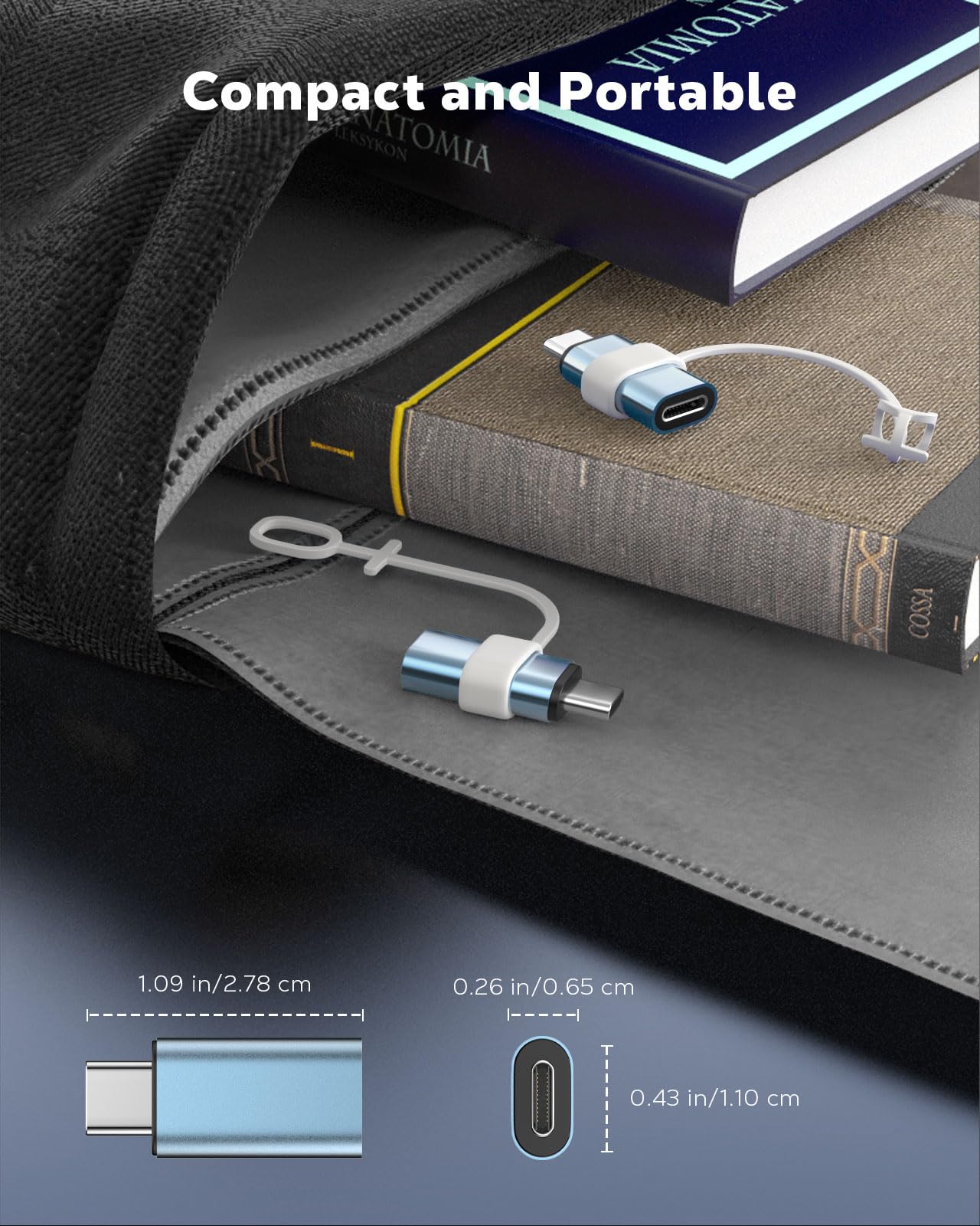 MoKo Lightning to USB-C Adapter for iPhone 17 16 15, Charge Only, 4 PCS