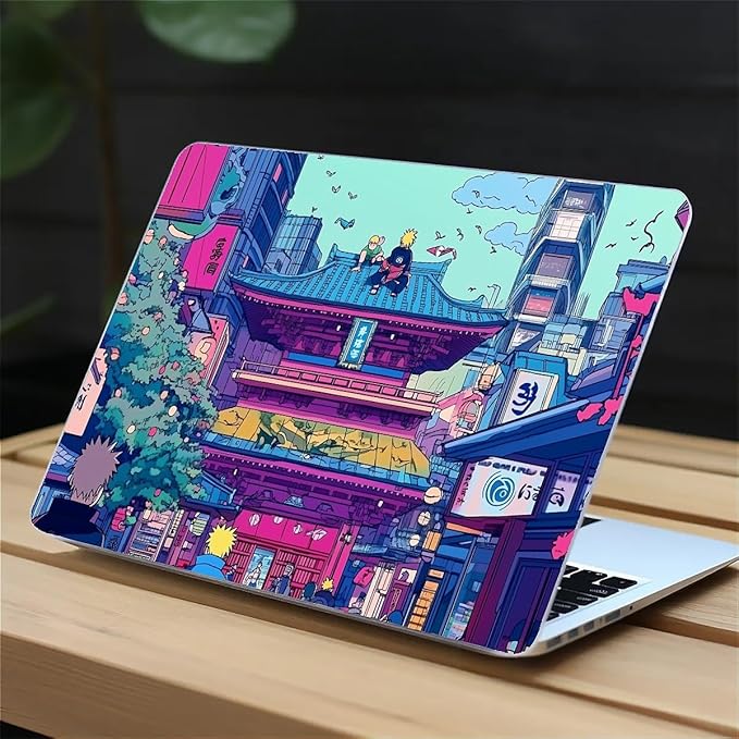Compatible with MacBook Air 13.3 13.6 Inch Case 2022 2021 2020 2019 Plastic Hard Shell Case Cover,13.3 Air (A1932/A2179/A2337), Traditional Japanese Architecture