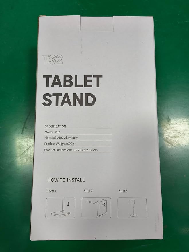 tounee Portable Monitor & Tablet Holder Stand, 4.4lb (2kg) Holding Strength, Height Adjustable Up to 18.11", Ideal for 4.7"-16" Devices (15.6" Portable Monitors, iPad, iPhone, Kindle) - Black