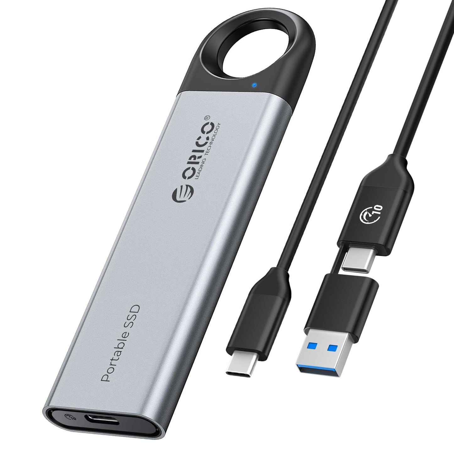 ORICO C10 1TB External SSD up to 1050MB/s,USB 3.2 Gen2,Hanging Hole Design