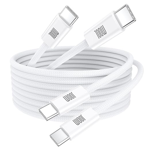 USB C to USB C Cable 3ft, 2-Pack 100W USBC to USBC Fast Charger Cord