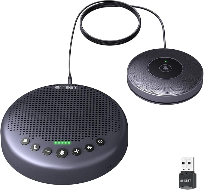 EMEET Luna Plus Kit Conference Speaker and Microphone with 8+1 Mics