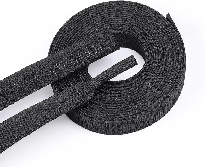 BuyUneed 2:1 Ratio Heat Shrinkable Braided Wiring Sleeving 3/4" ID-46ft