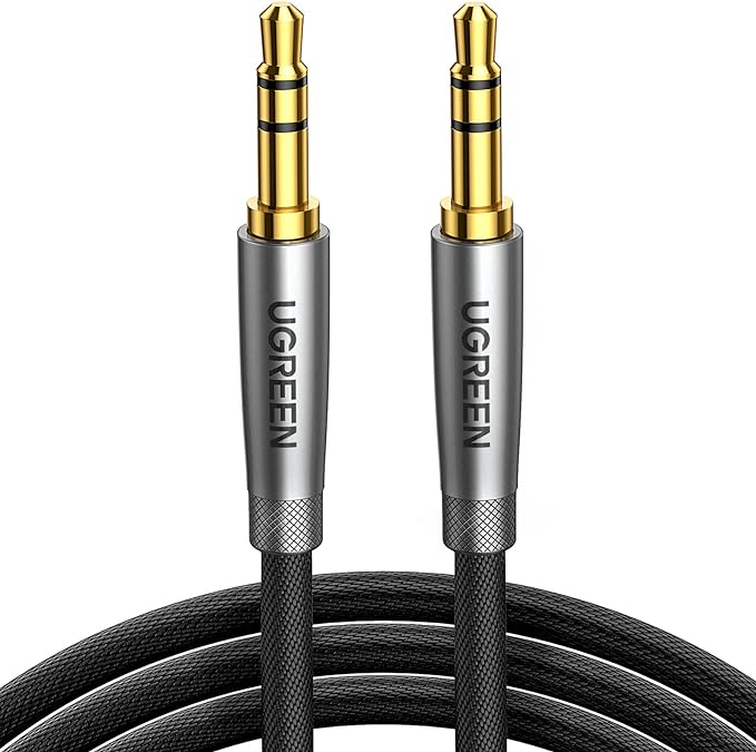 UGREEN 3.5mm Audio Cable, Nylon Braided, Male to Male, Hi-Fi Sound, 16FT