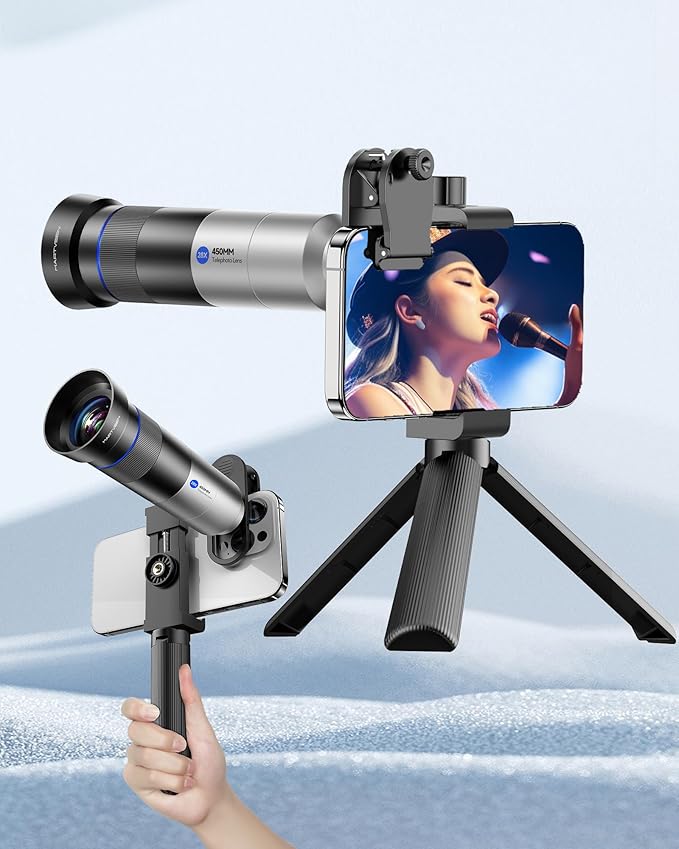 MARTVSEN Phone Camera 28X HD Telephoto Lens, Night Filming Artifact, Long Distance/Portraits/Macro Photography, for Most iPhone 16 15 14 13 12 11 Samsung Smartphone