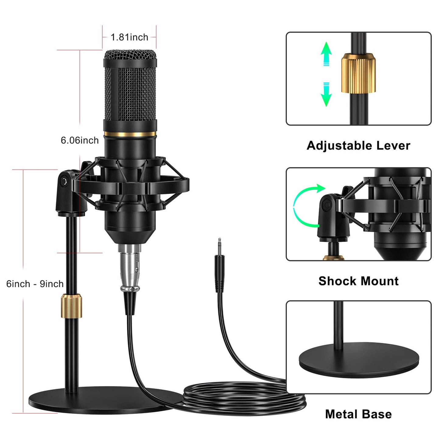 podcast equipment bundle, Live Sound Card with Audio Interface, All-in-One Audio Mixer with Voice Changer, Condenser Microphone for Live Streaming, Singing, Gaming, and Content Creation.