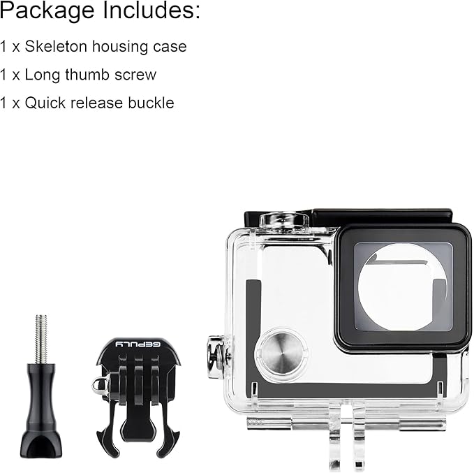 Skeleton Housing Case for GoPro Hero 4, Hero 3+, Hero 3 Action Camera Side Open Protective Housing Case with Skeleton Backdoor for Hero4 Black / Hero4 Silver / Hero3+ / Hero3